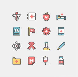 上海平面设计公司解析 一组医疗图标设计的艺术与功能